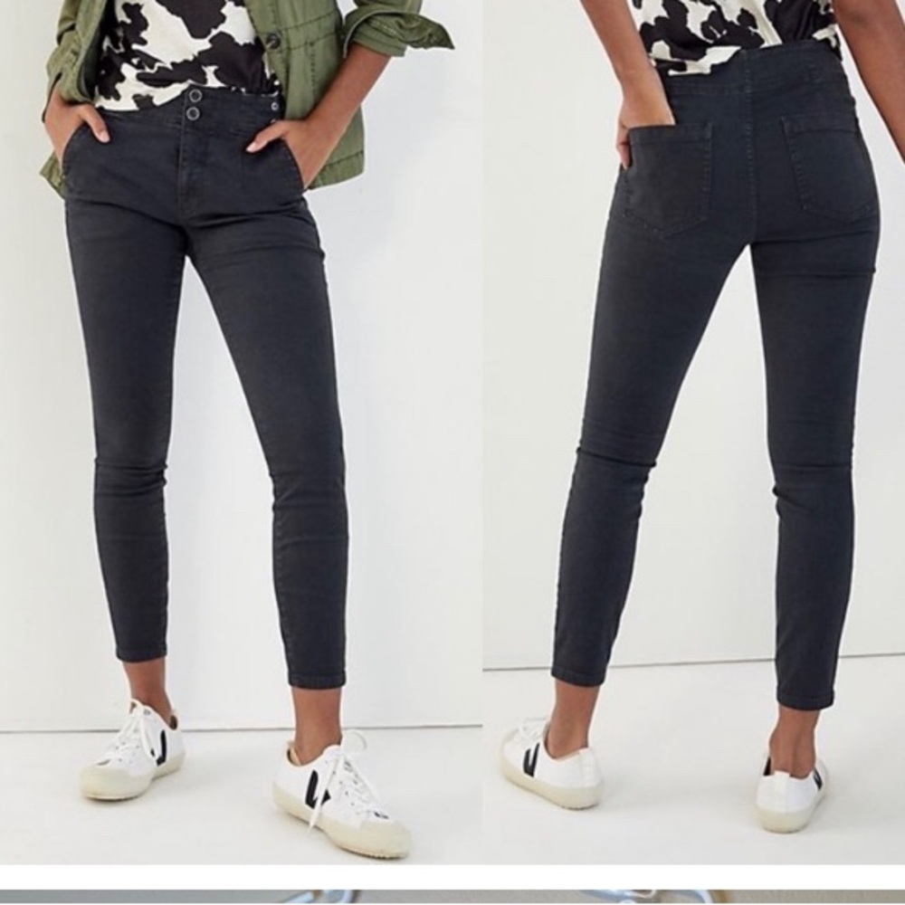 ANTHROPOLOGIE Pilcro High-Rise Darted skinny jeans